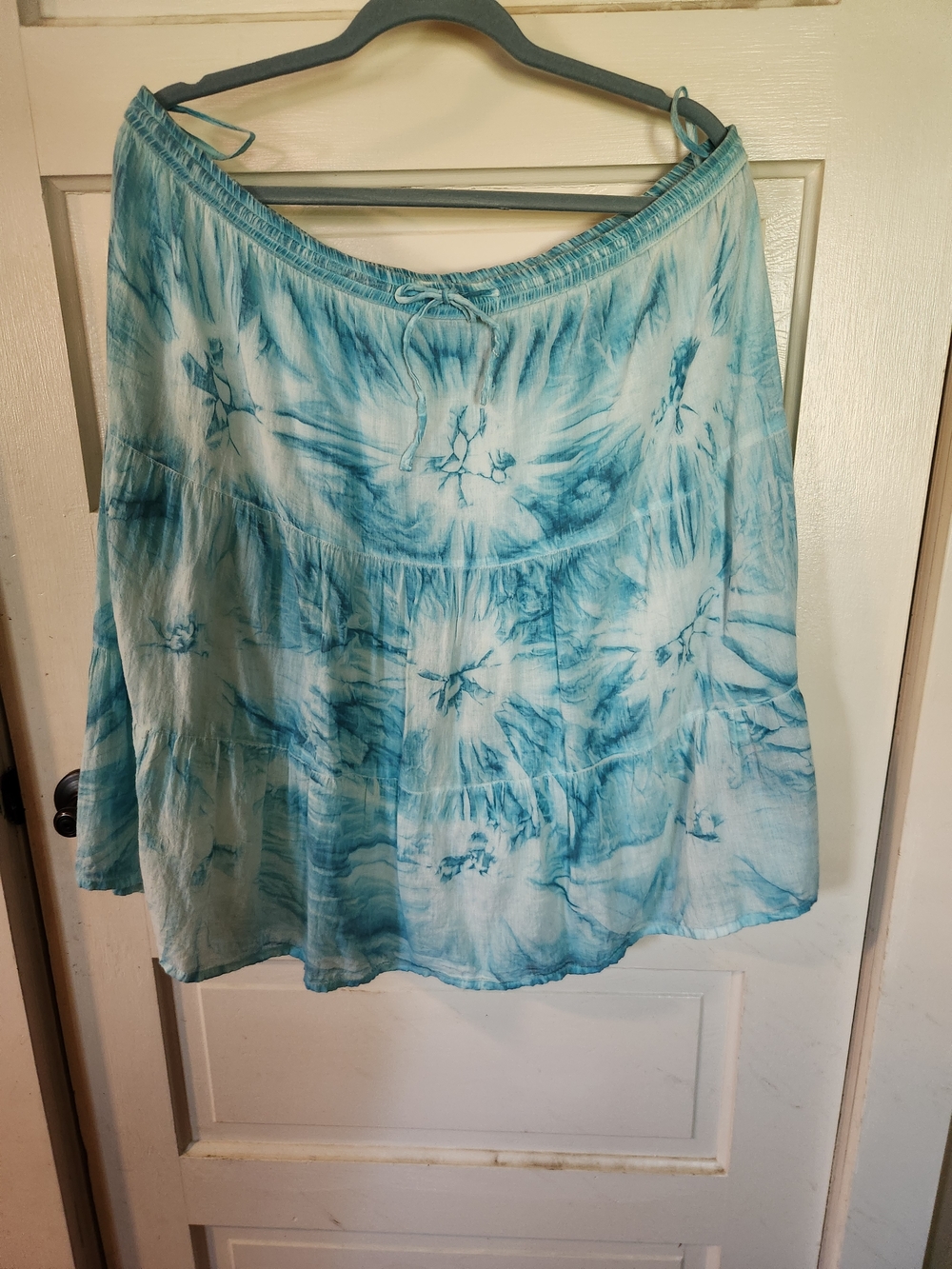 Jane Ashley Blue Tie-Dye Circle Skirt